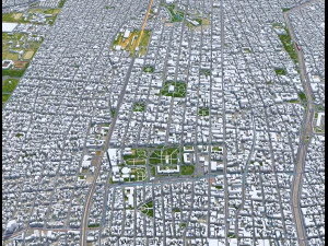 Mendoza city Argentina 32km 3D Model