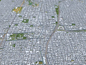Mendoza city Argentina 32km 3D Model