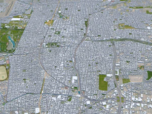 Mendoza city Argentina 32km 3D Model