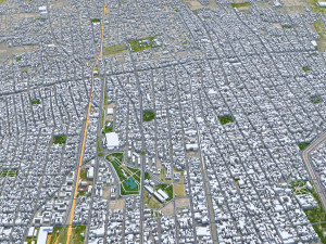 Mendoza city Argentina 32km Modelo 3D