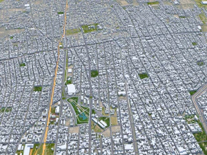 Mendoza city Argentina 32km 3D Model