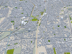Mendoza city Argentina 32km Modelo 3D