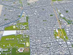Mendoza city Argentina 32km 3D Model
