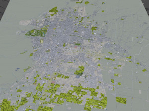Mendoza city Argentina 32km Modelo 3D