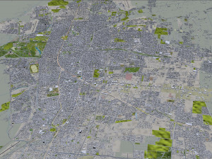 Mendoza city Argentina 32km Modelo 3D