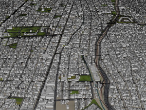 Mendoza city Argentina 32km Modelo 3D