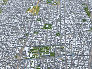 Mendoza city Argentina 32km 3D Model