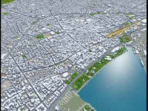 Mersin city Turkey 30km 3D Model