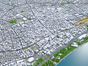 Mersin city Turkey 30km 3D Model