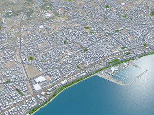 Mersin city Turkey 30km 3D Model