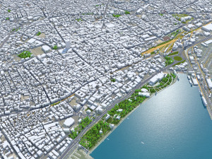 Mersin city Turkey 30km 3D Model