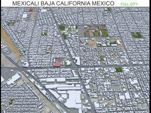 Mexicali city Baja California Mexico 30km Modelo 3D