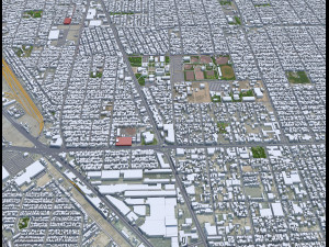 Mexicali city Baja California Mexico 30km Modello 3D