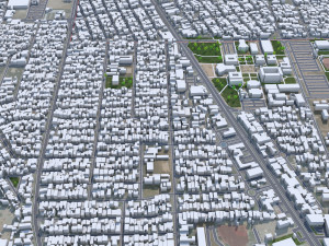 Mexicali city Baja California Mexico 30km Modello 3D