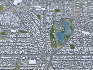 Mexicali city Baja California Mexico 30km Modello 3D