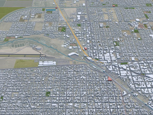 Mexicali city Baja California Mexico 30km Modello 3D