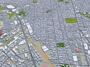 Mexicali city Baja California Mexico 30km Modello 3D