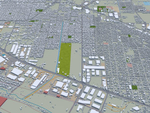 Mexicali city Baja California Mexico 30km Modello 3D