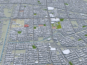 Mexicali city Baja California Mexico 30km Modello 3D