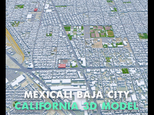 Mexicali city Baja California Mexico 30km Modello 3D