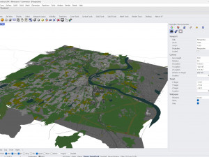 Middletown city Connecticut USA 15km Modello 3D