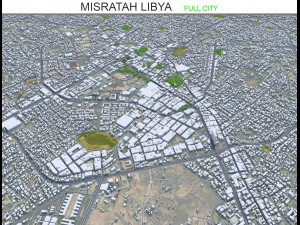 Misratah city Libya 50km 3D मॉडल