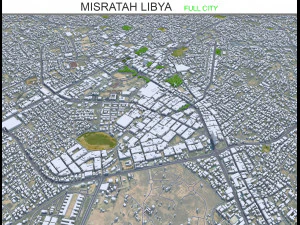 Kota Misratah Libya 50km Model 3D