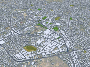 Misratah city Libya 50km 3D-Modell