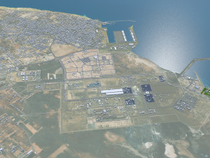 Misratah city Libya 50km 3D-Modell