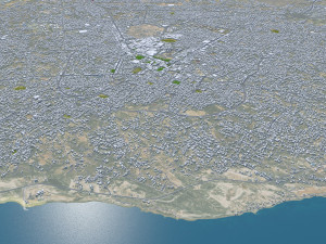 Misratah city Libya 50km 3D-Modell