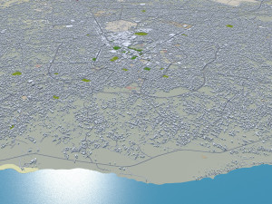 Misratah city Libya 50km 3D-Modell