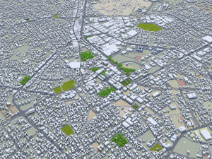 Misratah city Libya 50km 3D-Modell