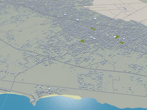 Misratah city Libya 50km 3D-Modell