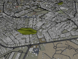 Misratah city Libya 50km 3D-Modell
