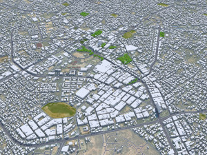Misratah city Libya 50km 3D-Modell