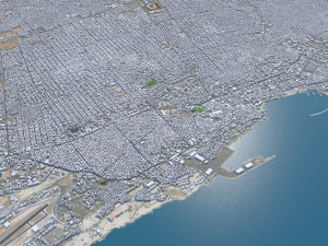 Mogadishu city Somalia 35km 3D Model