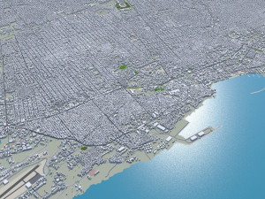 Mogadishu city Somalia 35km 3D Model