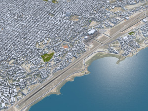 Mogadishu city Somalia 35km 3D Model