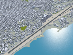 Mogadishu city Somalia 35km 3D Model