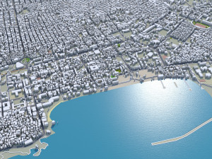 Mogadishu city Somalia 35km 3D Model