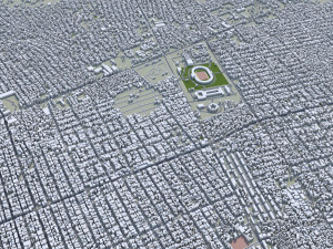 Mogadishu city Somalia 35km 3D Model