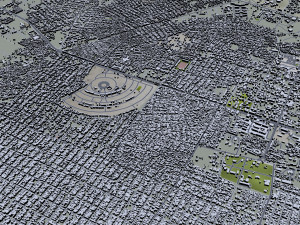 Mogadishu city Somalia 35km 3D Model