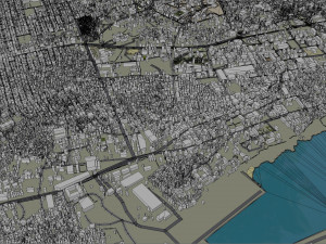 Mogadishu city Somalia 35km 3D Model