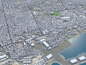 Mogadishu city Somalia 35km 3D Model