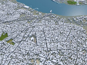 Mombasa city Kenya 30km 3D Model