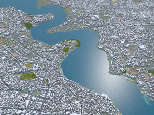 Mombasa city Kenya 30km 3D Model