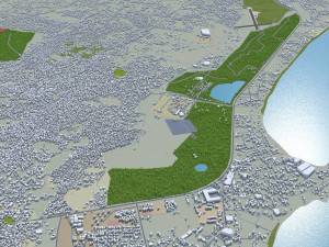 Mombasa city Kenya 30km 3D 模型