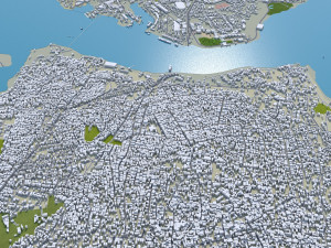 Mombasa city Kenya 30km 3D 模型
