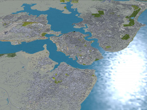 Mombasa city Kenya 30km 3D 模型