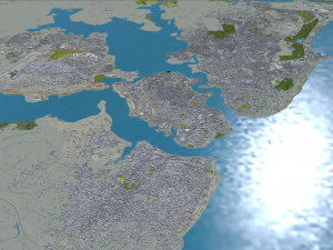 Mombasa city Kenya 30km 3D Model